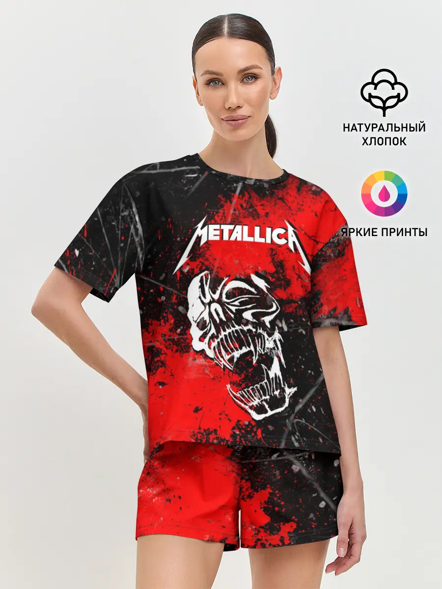 Женская пижама с шортами / METALLICA