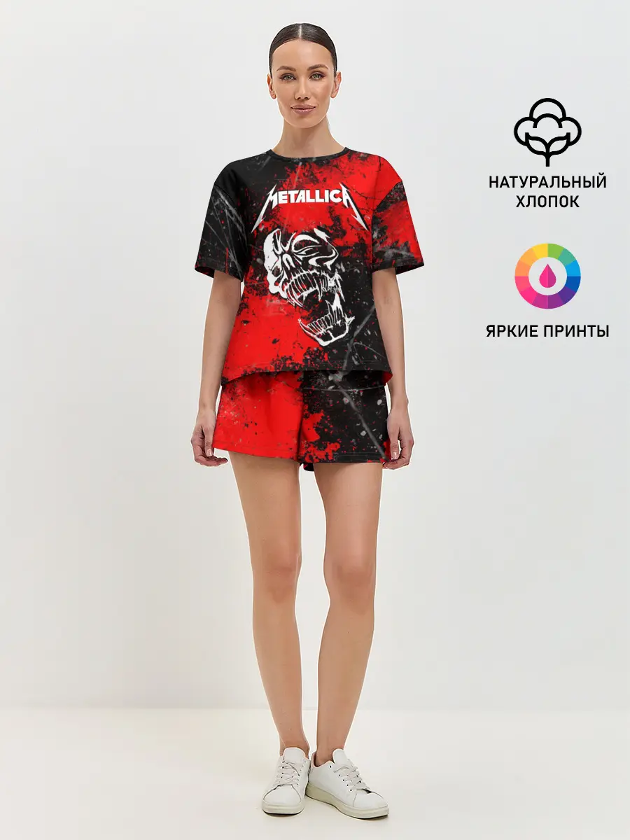 Женская пижама с шортами / METALLICA