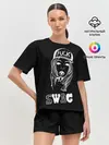 Женская пижама с шортами / Swag BLACK