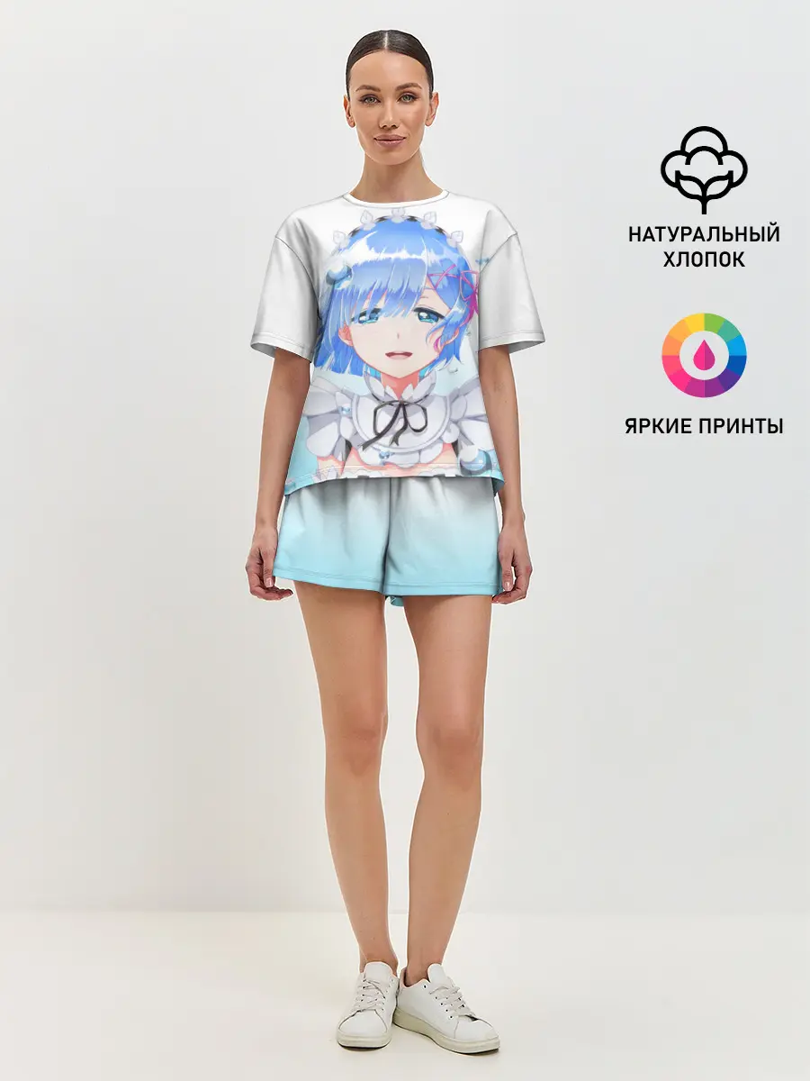 Женская пижама с шортами / Re:Zero. Рем
