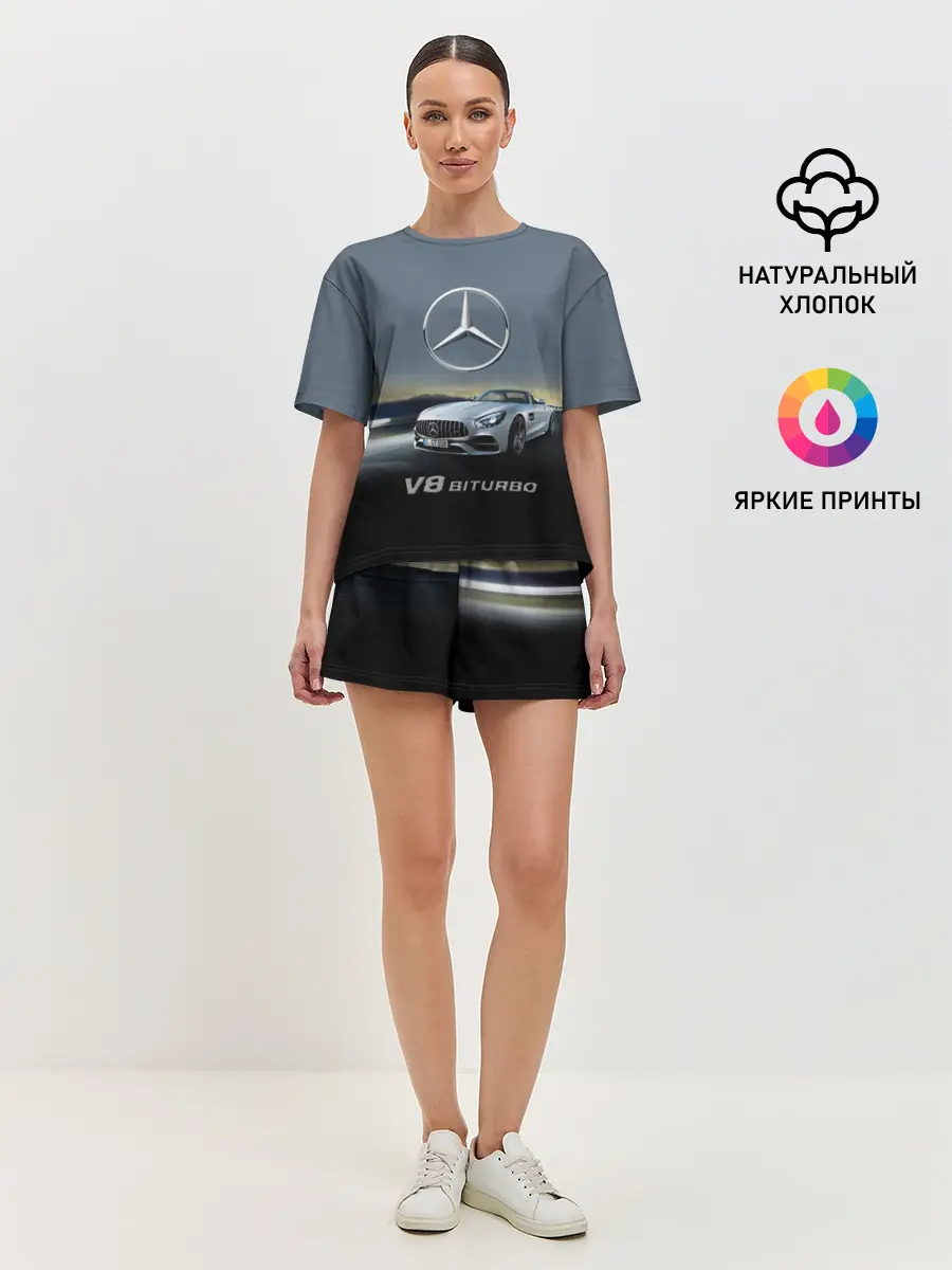 Женская пижама с шортами / V8 Biturbo