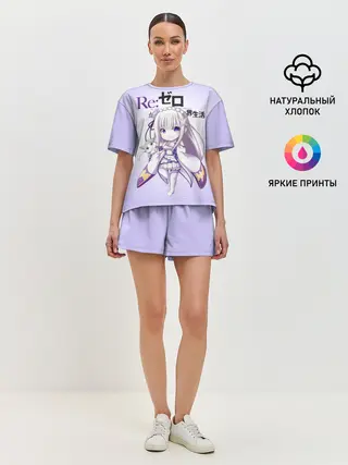Женская пижама с шортами / Re:Zero. Эмилия