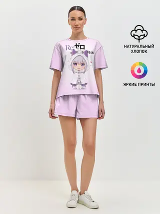 Женская пижама с шортами / Re:Zero. Эмилия