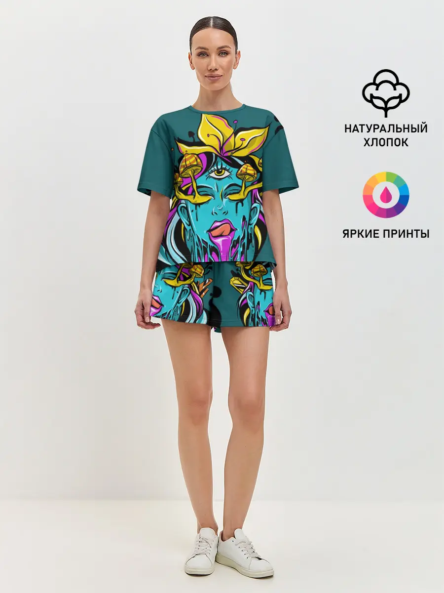 Женская пижама с шортами / Девушка трип