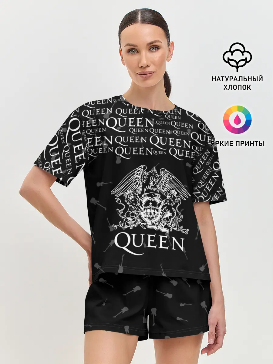Женская пижама с шортами / QUEEN