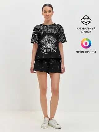 Женская пижама с шортами / QUEEN