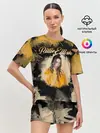 Женская пижама с шортами / Billie Eilish Акварель