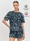 Женская пижама с шортами / Любовь
