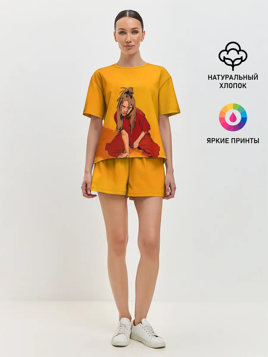 Женская пижама с шортами / Billie Eilish