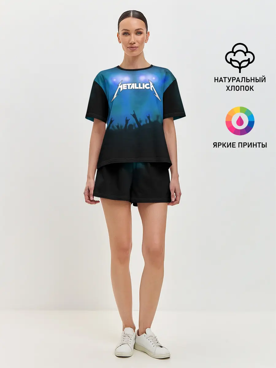 Женская пижама с шортами / Metallica