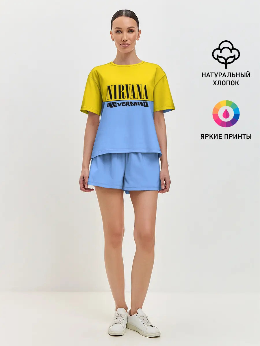 Женская пижама с шортами / Nirvana nevermino