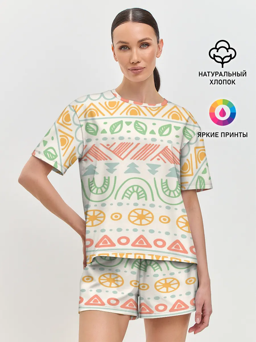 Женская пижама с шортами / Africa