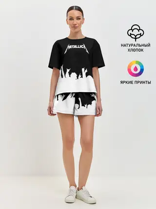 Женская пижама с шортами / Metallica