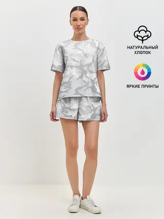 Женская пижама с шортами / Lite Camouflage Lines