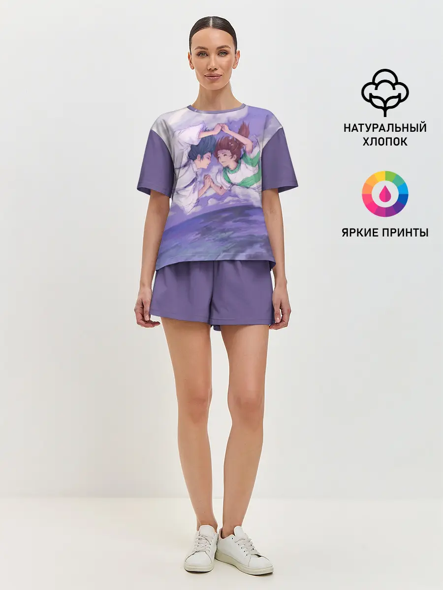 Женская пижама с шортами / Хаку и Тихиро _2