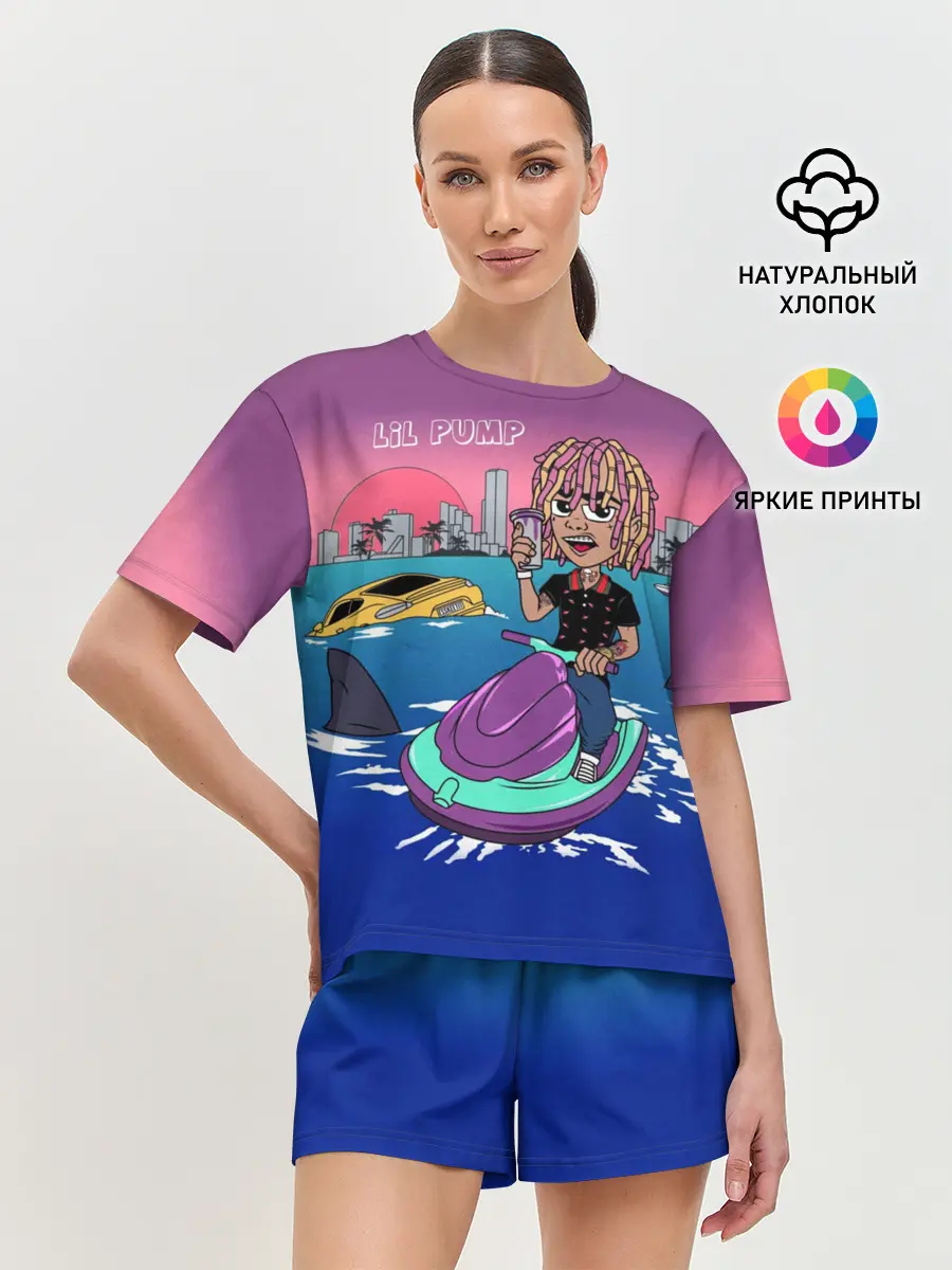 Женская пижама с шортами / Lil Pump