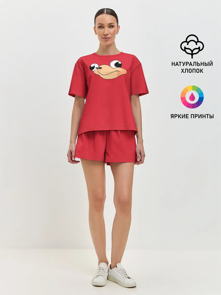 Женская пижама с шортами / Red