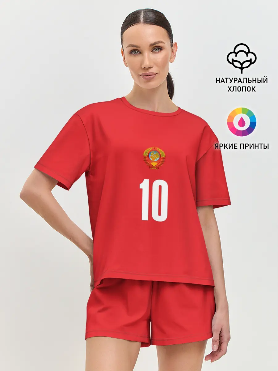 Женская пижама с шортами / Движение вверх