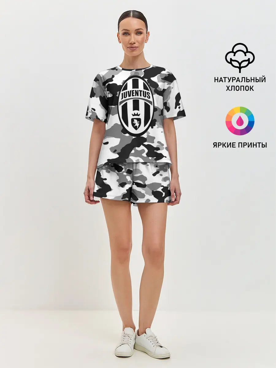 Женская пижама с шортами / FC Juventus Camouflage