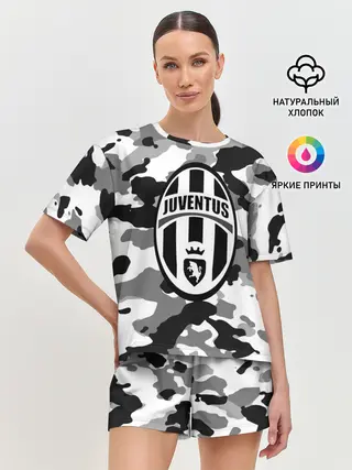Женская пижама с шортами / FC Juventus Camouflage