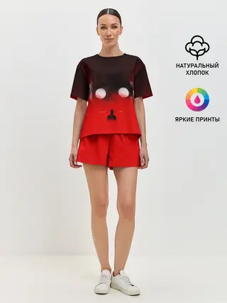 Женская пижама с шортами / Хаски Крот