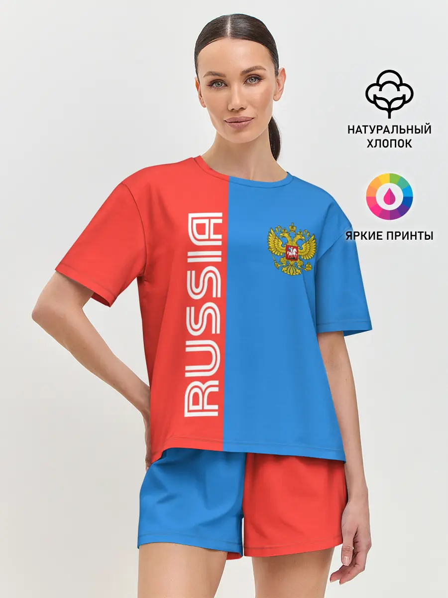 Женская пижама с шортами / RUSSIA