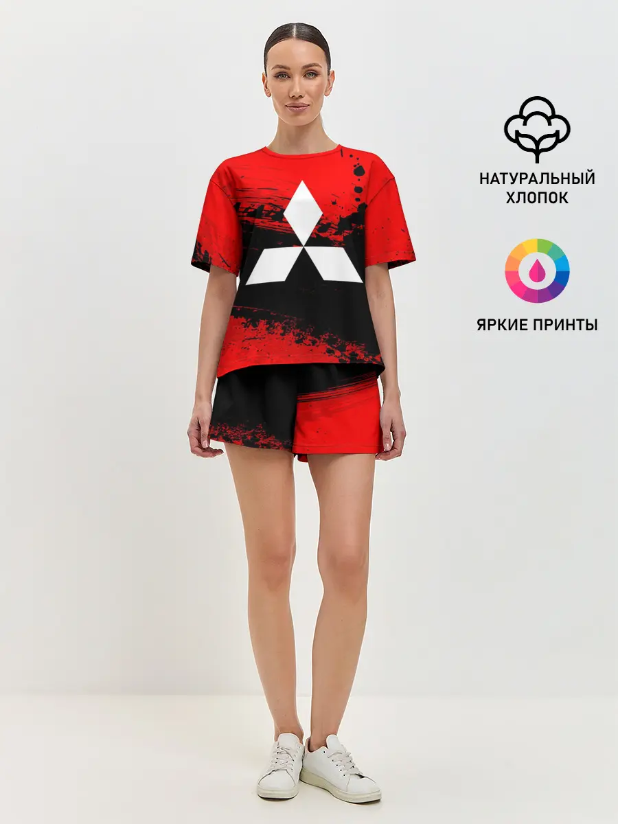 Женская пижама с шортами / Mitsubishi sport