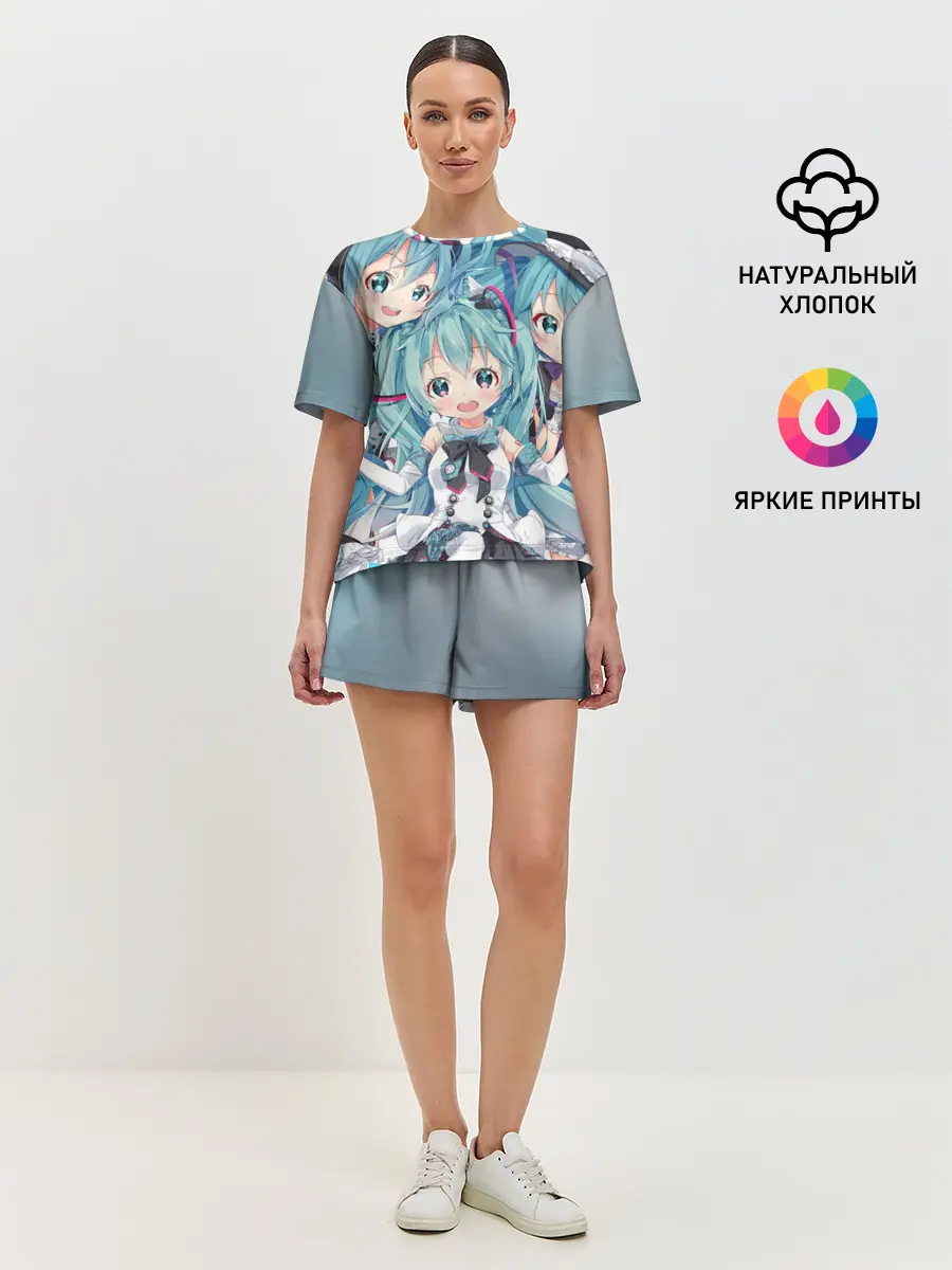 Женская пижама с шортами / Miku множество