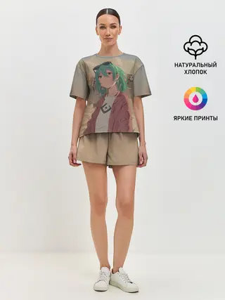 Женская пижама с шортами / Мику Хатсуне. ВОКАЛОИД