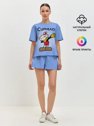 Женская пижама с шортами / Cuphead