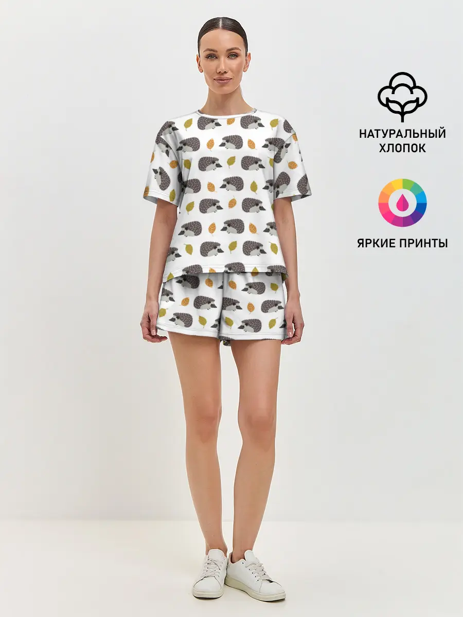 Женская пижама с шортами / чего такой колючий?