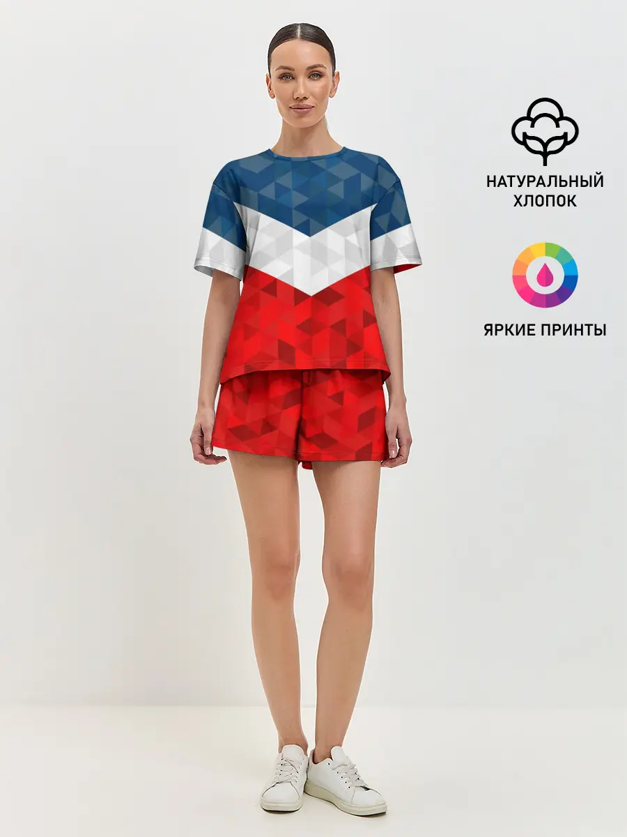 Женская пижама с шортами / Форма России