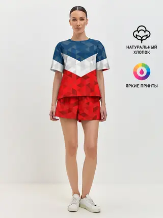 Женская пижама с шортами / Форма России