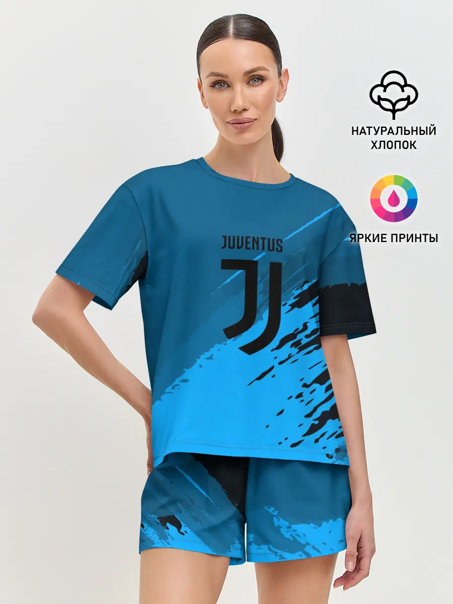 Женская пижама с шортами / FC Juventus abstract style