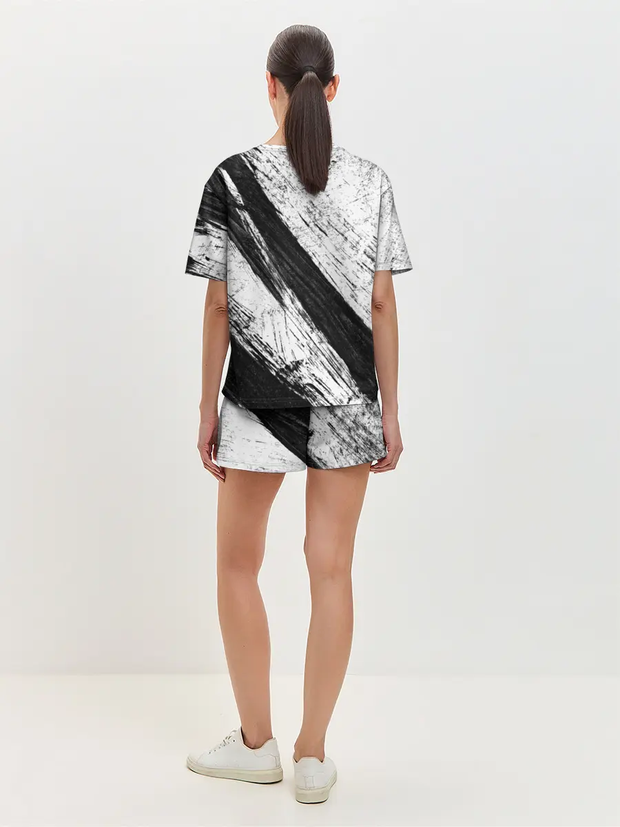 Женская пижама с шортами / просто краски