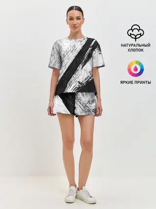 Женская пижама с шортами / просто краски