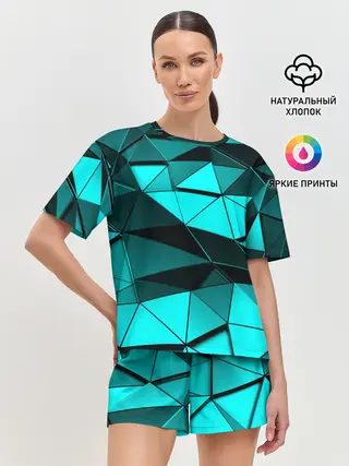 Женская пижама с шортами / Metalic collection