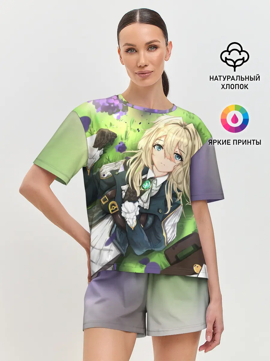 Женская пижама с шортами / Violet Evergarden