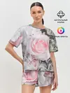 Женская пижама с шортами / розы