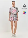 Женская пижама с шортами / розы