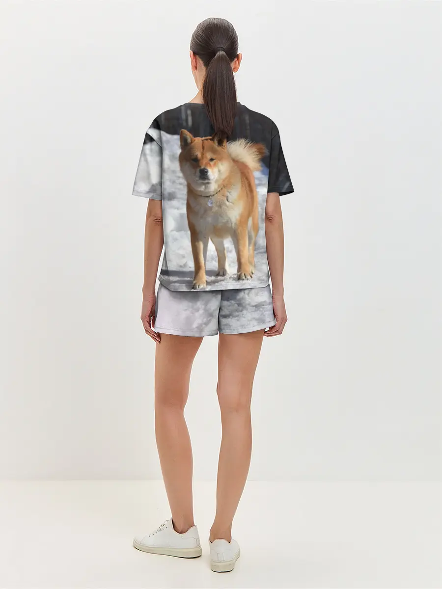 Женская пижама с шортами / Акита-ину