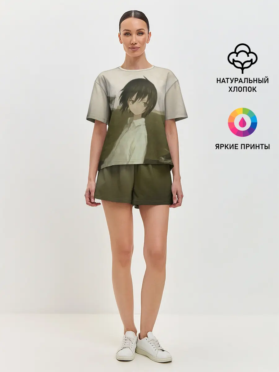 Женская пижама с шортами / Масло
