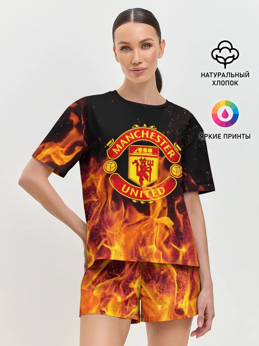 Женская пижама с шортами / FC Manchester United