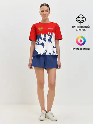 Женская пижама с шортами / Герб РФ