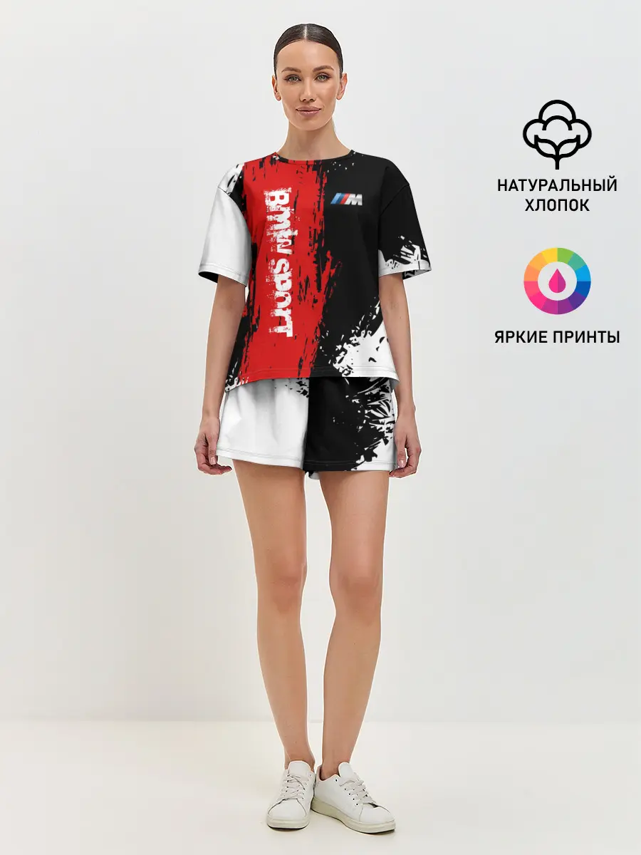 Женская пижама с шортами / BMW | БМВ