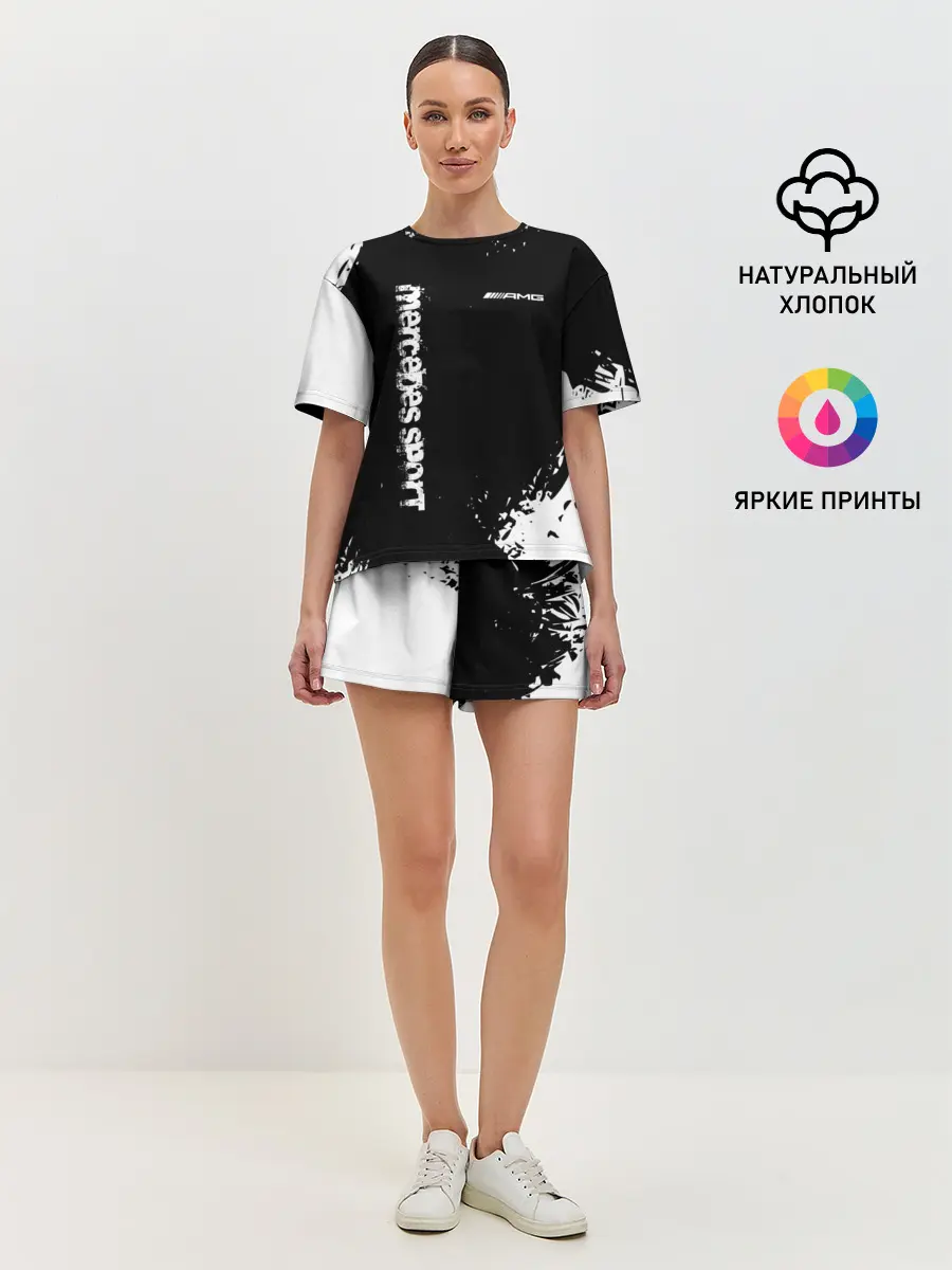 Женская пижама с шортами / AMG SPORT
