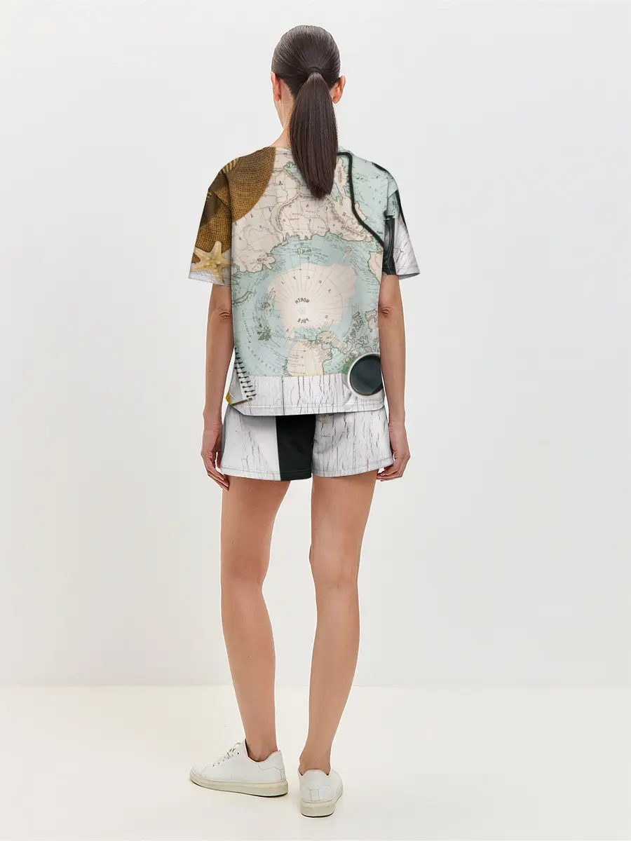 Женская пижама с шортами / Тайна путешествия