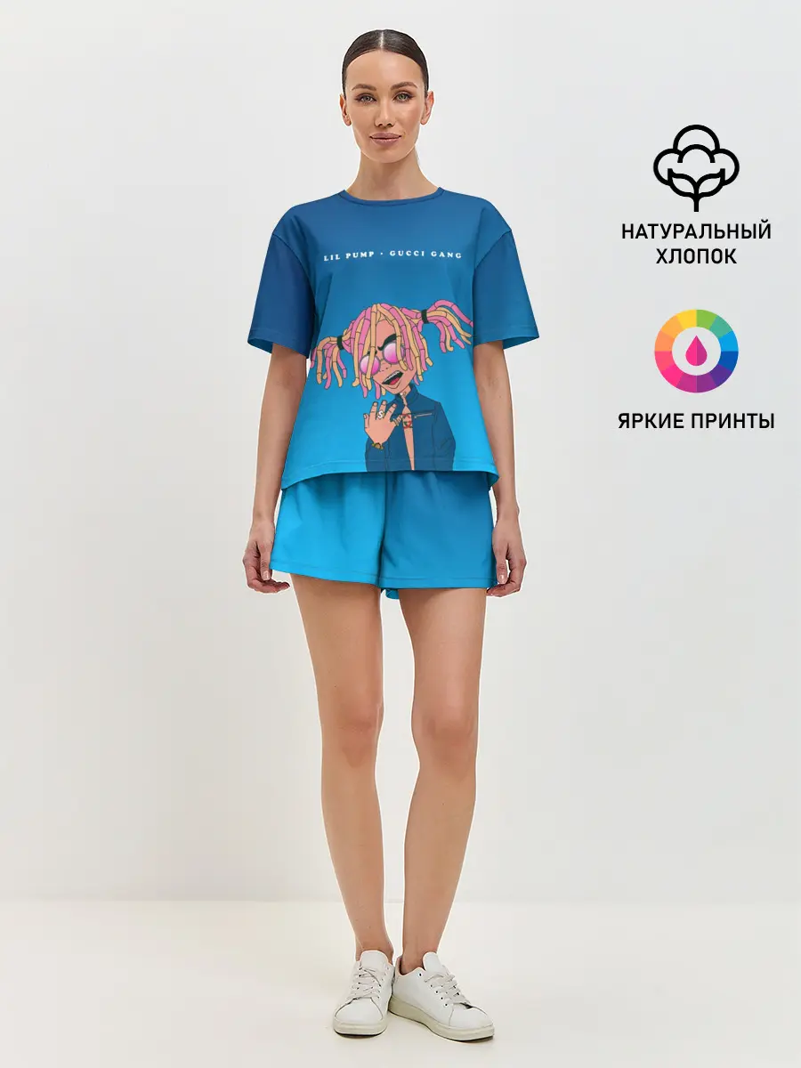 Женская пижама с шортами / Lil Pump Gucci Gang
