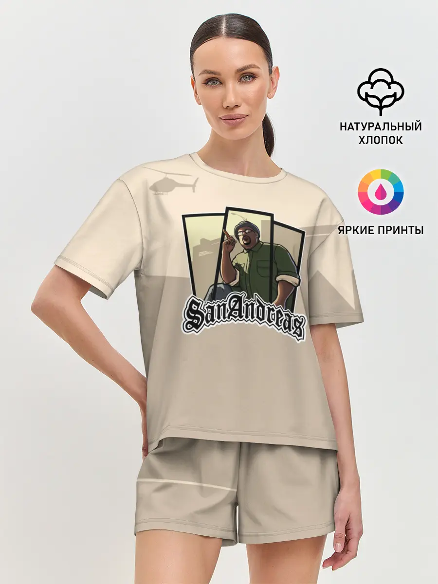Женская пижама с шортами / GTA SA - Big Smoke