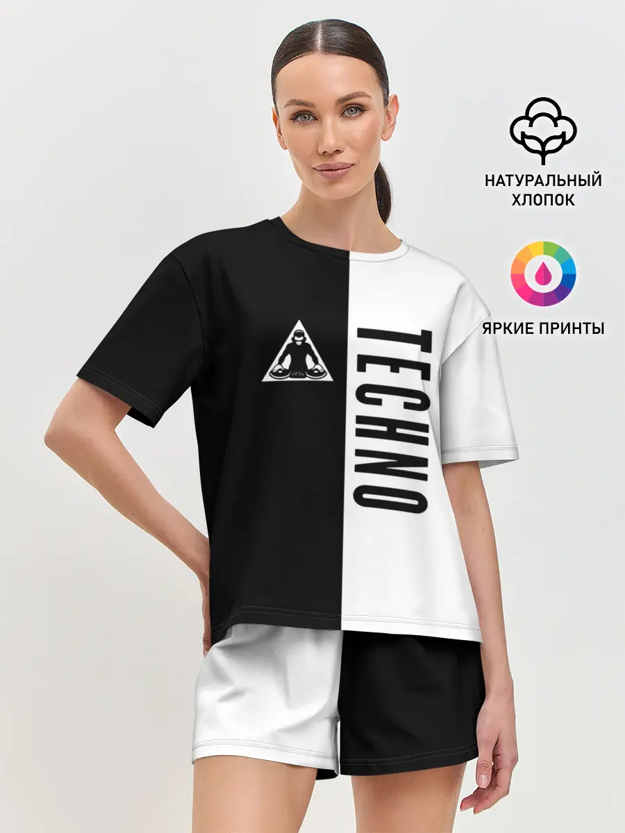 Женская пижама с шортами / Techno